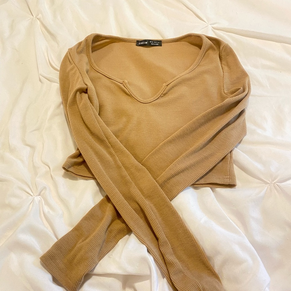 SHEIN long sleeve crop top